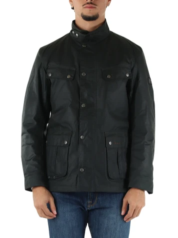 VERDE SCURO | Giacca in cotone Duke Wax