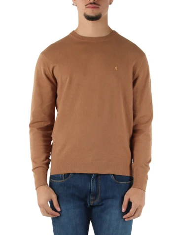 CAMMELLO | Maglia girocollo in cotone e cashmere