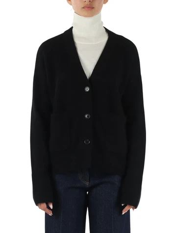 NERO | Cardigan in lana e yak SAGITTA