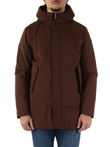 MARRONE | Giacca modello parka in tessuto idrorepellente AMUND 6.0/M