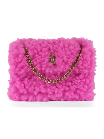 ROSA | Borsa MINI KENSINGTON in pelliccia sintetica