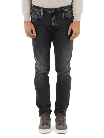 GRIGIO SCURO | Pantalone jeans cinque tasche ANBASS Hyperflex Slim fit