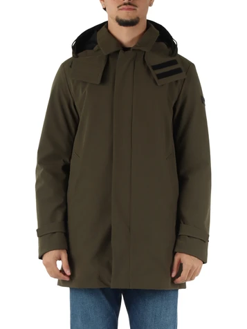 VERDE MILITARE | Giacca con cappuccio GROFF KPR GRS 01
