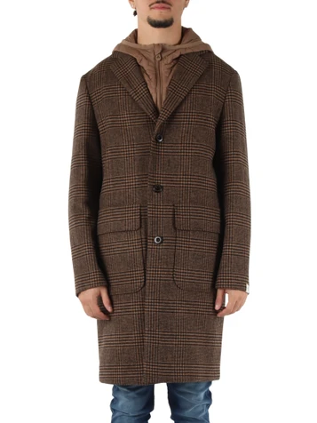 MARRONE | PREMIÈRE: Cappotto in misto lana INDY CHP