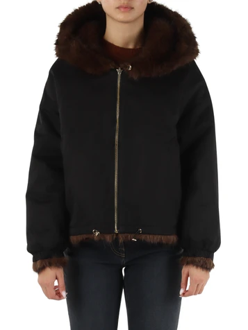 NERO | Giacca reversibile con cappuccio