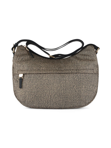 BEIGE | Borsa B-CLUB LUNA Middle in tessuto stampato OP