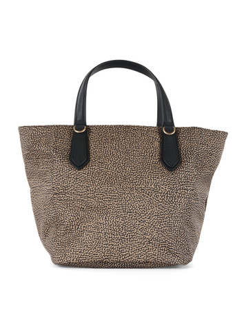 BEIGE | Borsa shopping ESCAPE Small in tessuto stampato OP