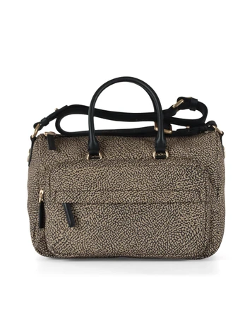 BEIGE | Borsa B-CLUB BAULETTO Medium in tessuto stampato OP