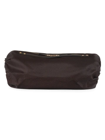 MARRONE | Borsa ACCADEMY BAULETTO Large in tessuto stampato OP