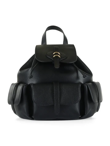 NERO | Zaino in pelle martellata MAVERY POCKET Medium