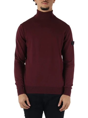 borgogna | Maglia in lana e cotone GORRAN RWS 09