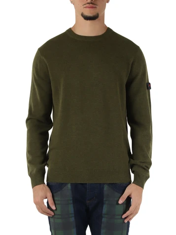 VERDE MILITARE | Maglia in misto lana NEW MARLON NC