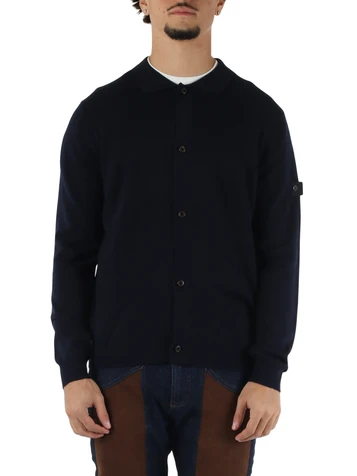 BLU SCURO | Cardigan in misto lana CANDIES