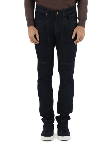 BLU SCURO | Pantalone jeans cinque tasche JOHN slim fit