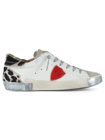 Bianco/Grigio | Sneakers in pelle PRSX LOW