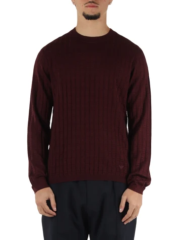 MERLOT | Maglia girocollo in misto lana e lyocell