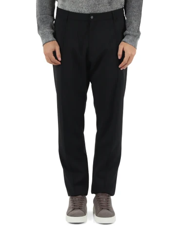 NERO | Pantalone in fresco lana vergine