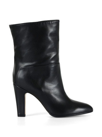 NERO | Stivaletto in pelle con tacco