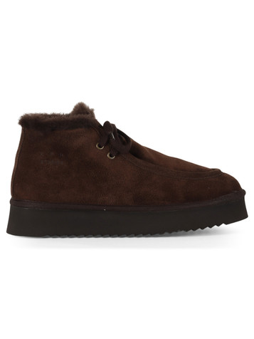 marrone scuro | Stivaletto stringato CPH284 in suede
