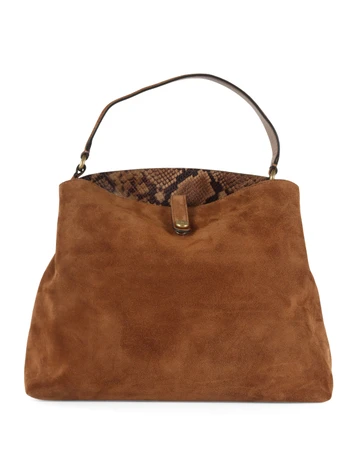 CUOIO | Borsa a spalla in suede FIONA Large