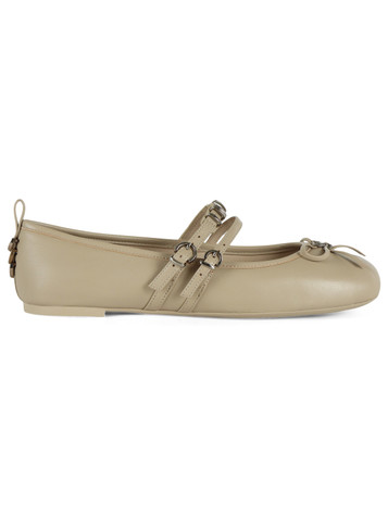 BEIGE | Ballerine in pelle GIOIA 09