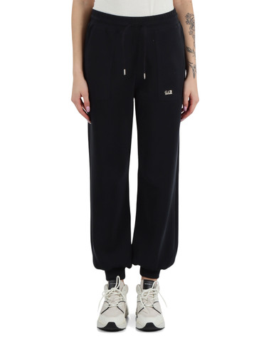 NERO | Pantaloni sportivi in misto modal con placca logo NERO | Pantaloni sportivi in misto modal con placca logo