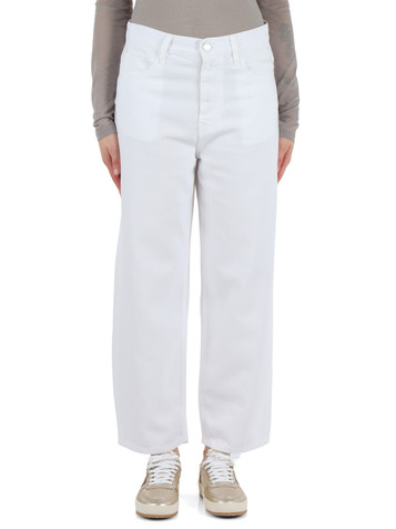 BIANCO | DENIM: Pantalone jeans cinque tasche ESTELLE Egg BIANCO | DENIM: Pantalone jeans cinque tasche ESTELLE Egg
