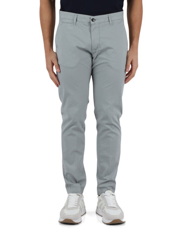 GRIGIO | Pantalone VIENNA 40252 in cotone stretch seersucker GRIGIO | Pantalone VIENNA 40252 in cotone stretch seersucker