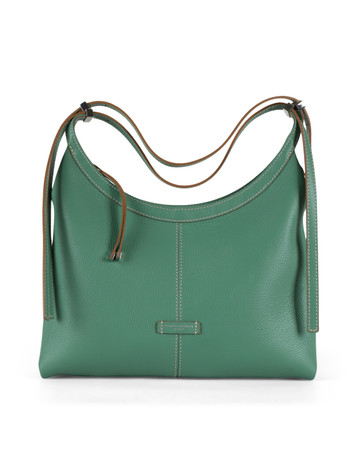 VERDE | Borsa a spalla in pelle martellata NORMA VERDE | Borsa a spalla in pelle martellata NORMA