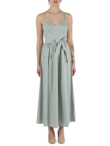 VERDE | Abito in popeline di cotone APIS