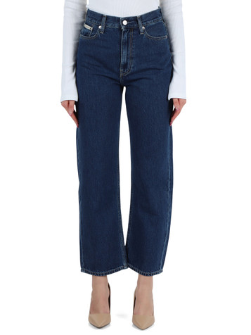 BLU SCURO | Pantalone jeans cinque tasche Barrel Fit