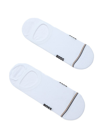 BIANCO | Il set comprende due paia di calzini con inserto in gomma antiscivolo