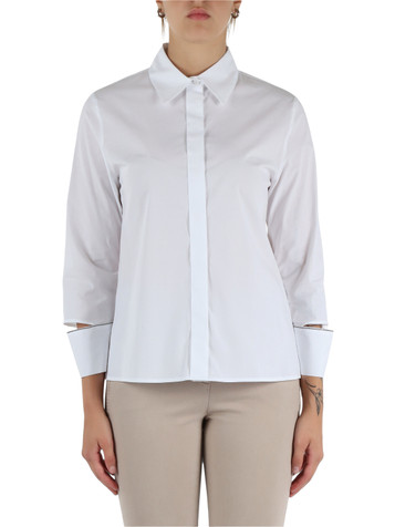 BIANCO | Camicia in popeline stretch BIANCO | Camicia in popeline stretch