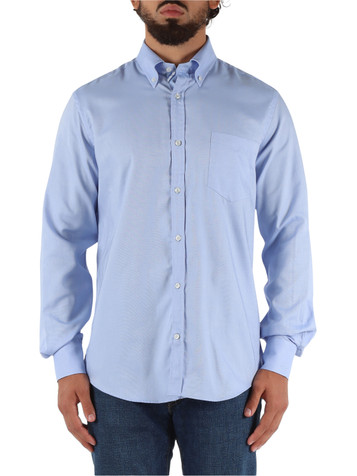 AZZURRO | Camicia button down in cotone Oxford