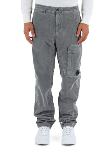 GRIGIO | Pantalone in corduroy con tasca cargo GRIGIO | Pantalone in corduroy con tasca cargo