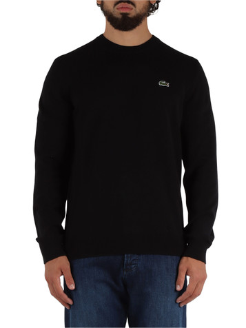 NERO | Maglia girocollo in misto cotone regular fit