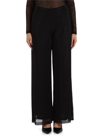 NERO | SPORT: Pantalone in tulle con strass VERNA