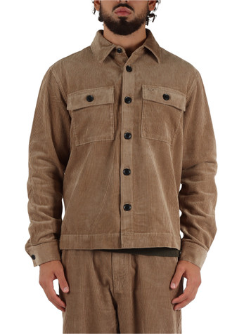 BEIGE | Overshirt in corduroy di cotone