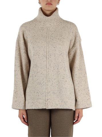 BEIGE | Maglia collo alto in misto lana BEIGE | Maglia collo alto in misto lana
