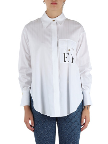 BIANCO | Camicia oversize in popeline di cotone