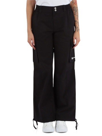 NERO | Pantalone cargo in cotone e lyocell