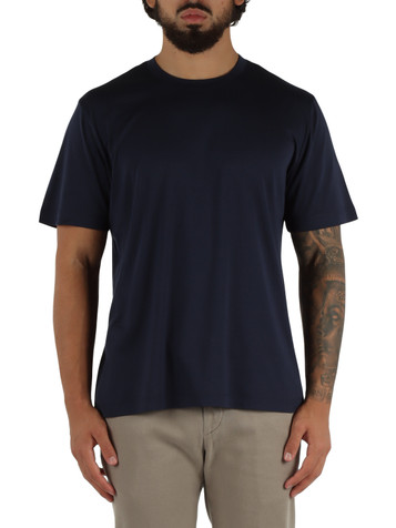 BLU | T-shirt girocollo in cotone e modal