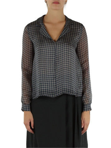 BLU CHIARO | Blusa in seta e viscosa BLU CHIARO | Blusa in seta e viscosa