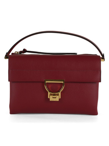 BORDEAUX | Borsa a mano ARLETTIS in pelle martellata