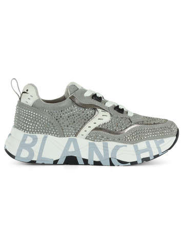 GRIGIO | Sneakers in suede CLUB 105 con strass