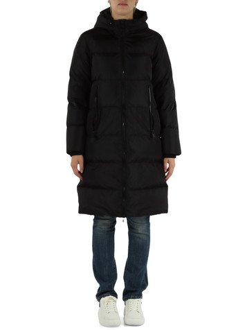 NERO | Piumino trapuntato con cappuccio