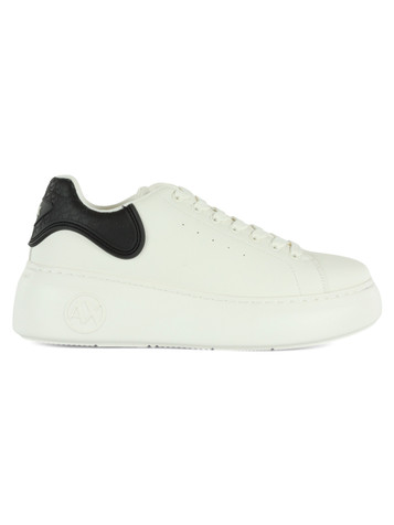 OFF WHITE | Sneakers in ecopelle con inserto stampa logo