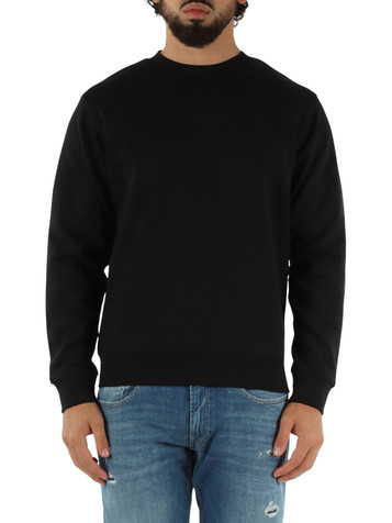 NERO | Felpa girocollo in misto cotone
