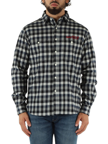 NERO | Camicia relaxed fit in flanella di cotone NERO | Camicia relaxed fit in flanella di cotone