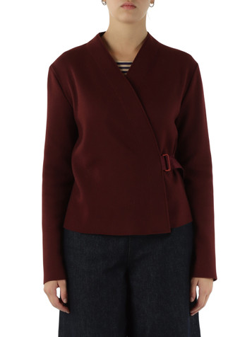 BORDEAUX | Cardigan in panno di misto lana vergine BORDEAUX | Cardigan in panno di misto lana vergine